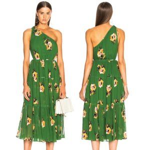 A.L.C. Tenley Floral Silk One Shoulder Dress
